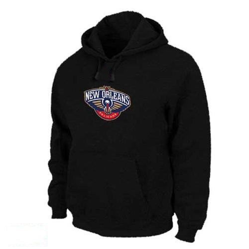 New Orleans Pelicans Black Pullover Hoodie - - Men's